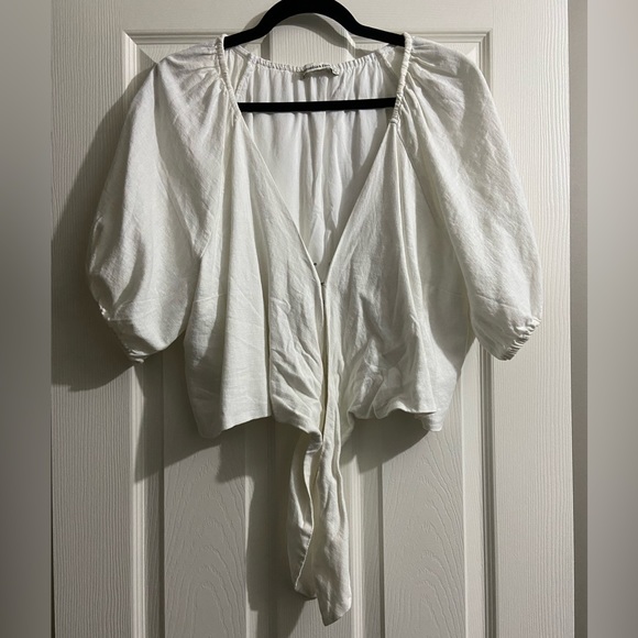 Abercrombie & Fitch Cropped Front Knot Top - Picture 1 of 7